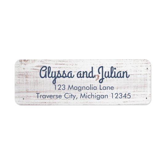 Rustic Light Wood Address Labels