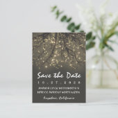 Rustic Lighted Tree Branch Save The Date Cards (Standing Front)