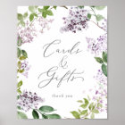 Rustic Lilac Cards and Gifts Sign