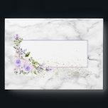 Rustic Lilac Lavender Gold Marble Floral Wedding Envelope<br><div class="desc">Create the perfect wedding invitation set with this pretty, elegant envelope design, featuring lilac lavender purple color watercolor roses and flowers and faux gold dust, on the flap and on the front, with a faux Carrera marble background, both inside and out! To finish it off, a lavender border around the...</div>