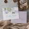 Rustic Lilac Menu RSVP Postcard