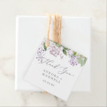 Rustic Lilac Thank You Favor Tags<br><div class="desc">These rustic lilac thank you favor tags are perfect for a spring or summer wedding. The romantic and elegant floral design features watercolor purple lilac wildflowers with a boho country garden feel. Customize these tags with your names and date. Change the wording to suit any event.</div>