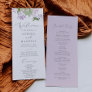 Rustic Lilac Wedding Program
