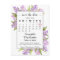 Rustic Lilacs Wedding Save the Date Calendar White