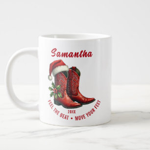 Rustic Line Dance Cowboy Boots Specialty Mug