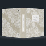 Rustic Linen   Lace Wedding Planner 3 Ring Binder<br><div class="desc">This rustic French Country style wedding binder features a faux linen and lace background. On the front you will find space for you to customize it with your own name and date. It makes a wonderful gift for the new bride-to-be for all the wedding details, style inspiration, contracts, etc. Also...</div>