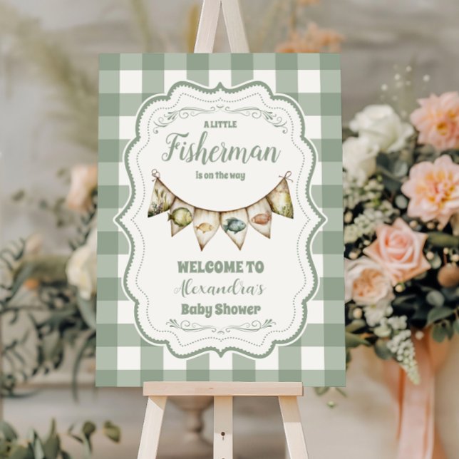 Rustic Little Fisherman Fishing  Foam Board (Creator Uploaded)