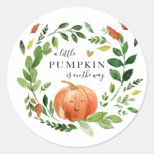 Rustic Little Pumpkin Favor Tags Fall Greenery