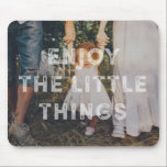 Rustic Little Things Photo Mousepad<br><div class="desc">Personalized photo gift designed by Berry Berry Sweet. Visit our site at www.berryberrysweet.com for modern stationery and custom gifts.</div>