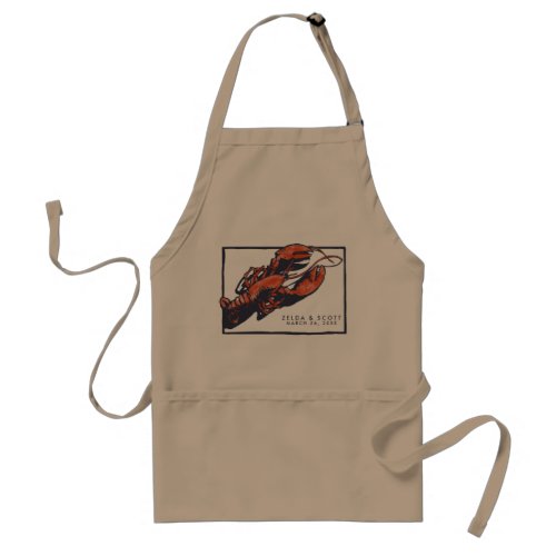 Rustic Lobster Wedding Apron Favor