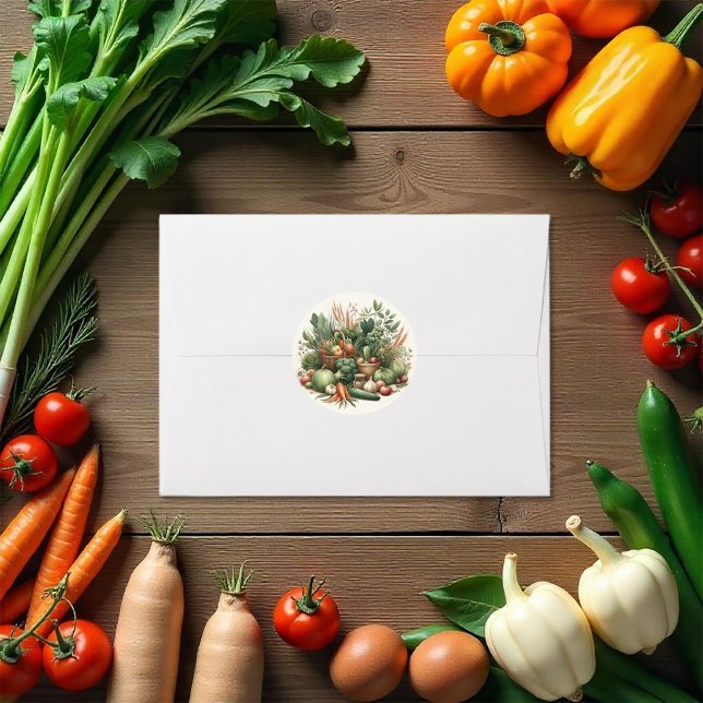 Rustic Locally Grown Farmers Market Baby Shower Classic Round Sticker (Rustic Locally Grown Farmers Market Baby Shower Classic Round Sticker)