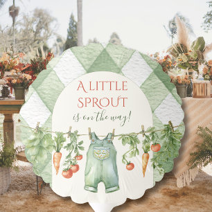Rustic Locally Grown Neutral Sprout Baby Shower Balloon