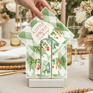 Rustic Locally Grown Neutral Sprout Baby Shower Napkins