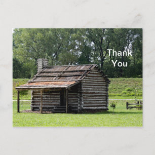 Rustic Log Cabin Photo Postcard