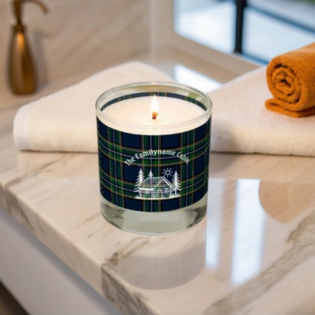 Rustic Log Cabin Tartan Scented Candle (Creator Uploaded)
