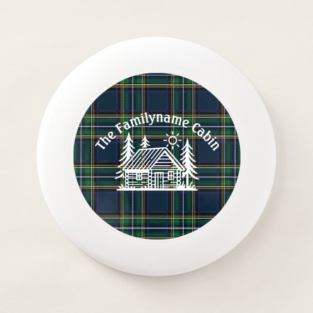 Rustic Log Cabin Wham-O Frisbee (Front)