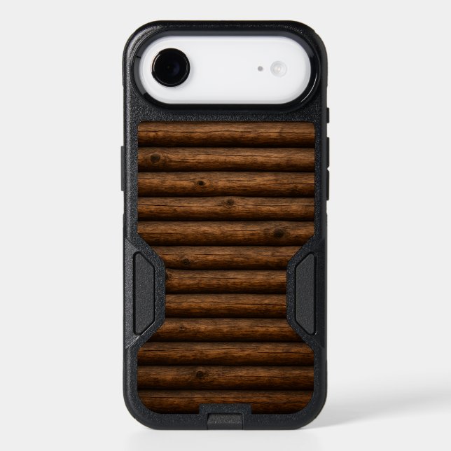 Rustic Log Otterbox iPhone Case (Back)