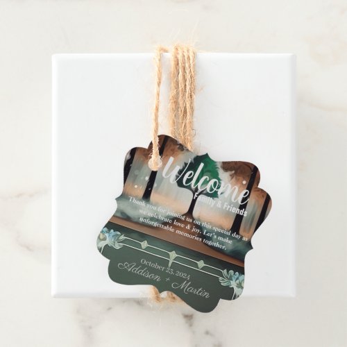 Rustic Lone Tree Favor Tags