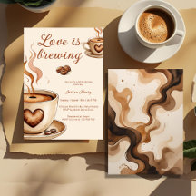Rustic Love is brewing coffee Bridal Shower