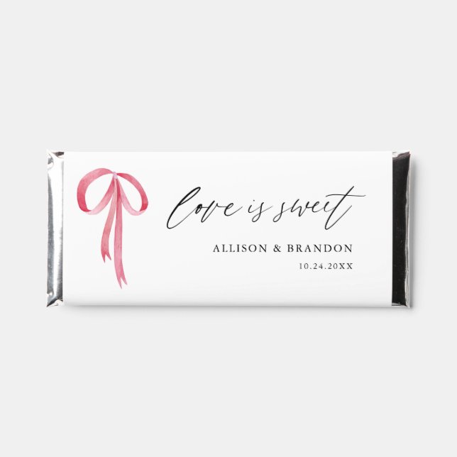 Rustic Love Is Sweet Wedding Hershey Bar Favors (Front)