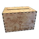 Rustic Love Tree Wooden Wedding Card Box<br><div class="desc">The box can be filled with photos and memories after your big day and will last a lifetime! This Love Tree design is sweet & romantic. It's a perfect keepsake box for one of your most cherished memories!</div>