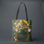 Rustic Love Trees Wedding Bridesmaid Gift Tote Bag<br><div class="desc">Colorful circles on rustic trees illustrated on custom Bags. Unique wedding gift items for maid of honor,  bridesmaids,  mother of the bride and/or mother of the groom. ((You can find the matching wedding essentials & favors in this store,  Bridal Heaven. Contact ujean4791@gmail.com for custom work and/or coordinating wedding stationery.))</div>