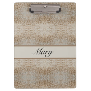 Rustic Luxe   Personalized Psychedelic Sheep Wool Clipboard
