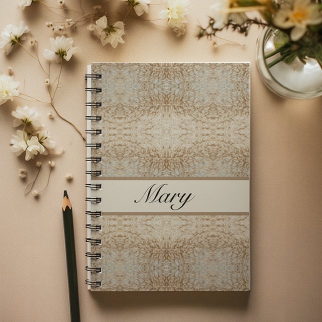Rustic Luxe | Personalized Psychedelic Sheep Wool Notebook (Creator Uploaded)