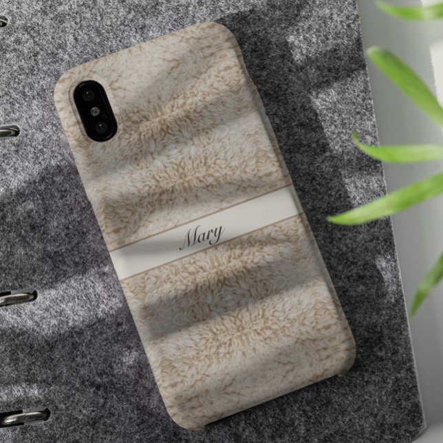 Rustic Luxe | Psychedelic Sheep Wool Texture  Case-Mate iPhone Case (Creator Uploaded)