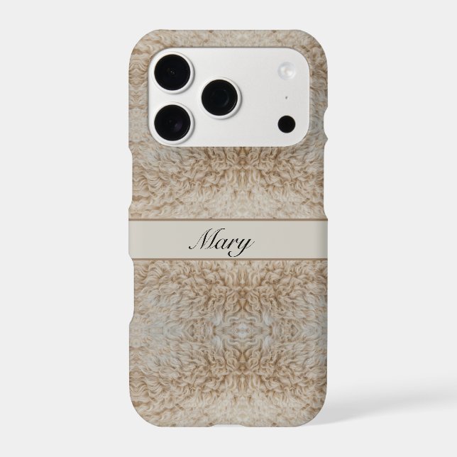 Rustic Luxe | Psychedelic Sheep Wool Texture  Iphone Case (Back)
