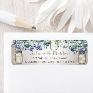 Rustic Luxe Vintage Peacock Wedding Label