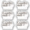 Rustic Made with Love Heart Candles Natural Brown