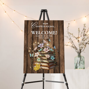 Rustic Magical Storybooks Baby Shower  Foam Board
