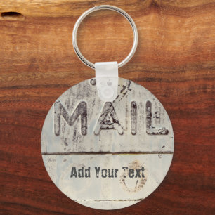 Rustic Mailbox - Personalizable Keychain