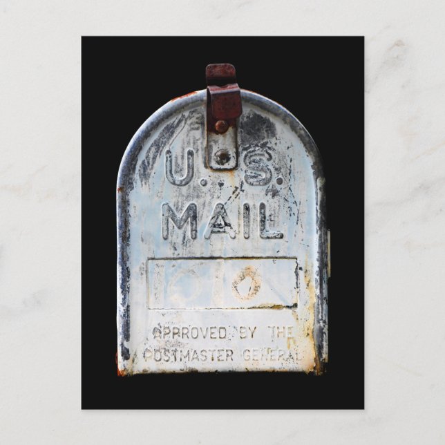 Rustic Mailbox Portrait Postcard (Front)