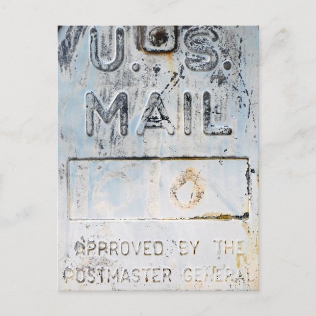 Rustic Mailbox Postcard (Front)