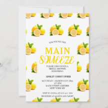 Rustic Main Squeeze Lemon Bridal Shower