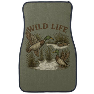 Rustic Mallard Car Mats – “Wild Life”