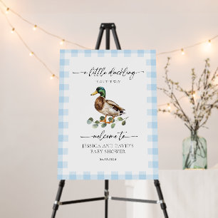 Rustic Mallard Duck Baby Shower Foam Board