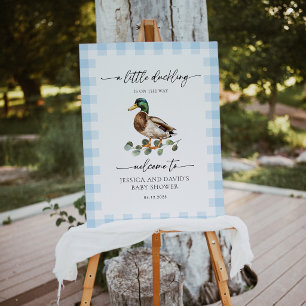 Rustic Mallard Duck Baby Shower Foam Board