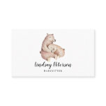 Rustic Mama Bear Babysitter Business Cards Rustic Mama Bear Babysitter Business Cards