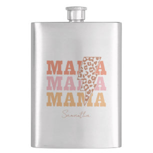 Rustic "Mama" Repeat Flask