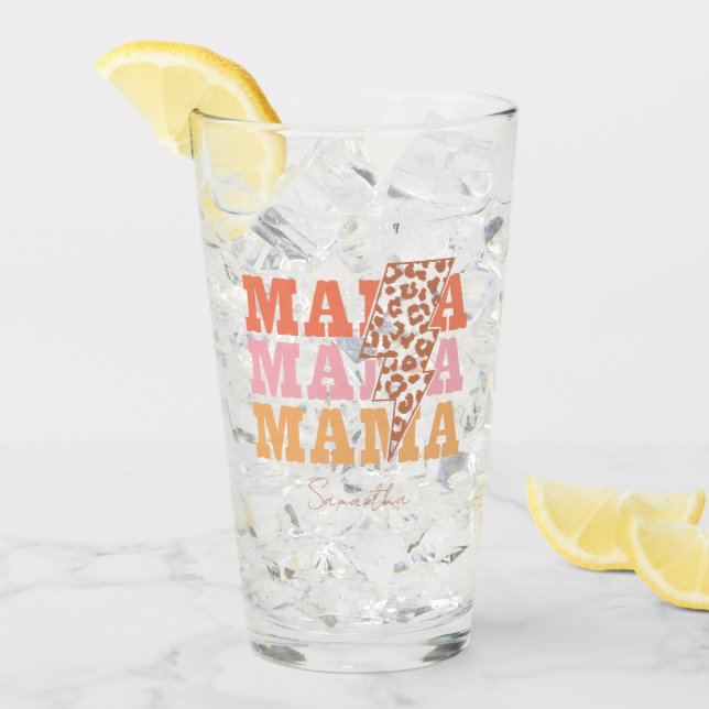 Rustic "Mama" Repeat Glass (Front Ice)