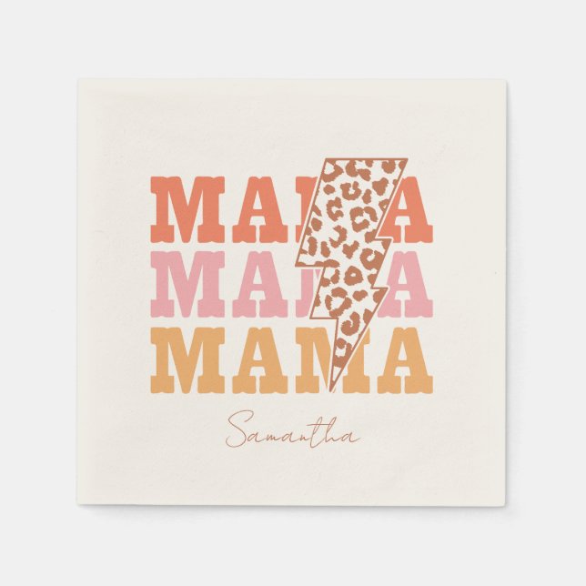 Rustic "Mama" Repeat Napkins (Front)