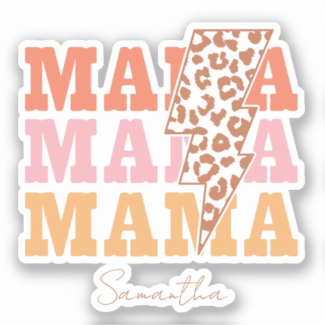 Rustic "Mama" Repeat Sticker (Front)