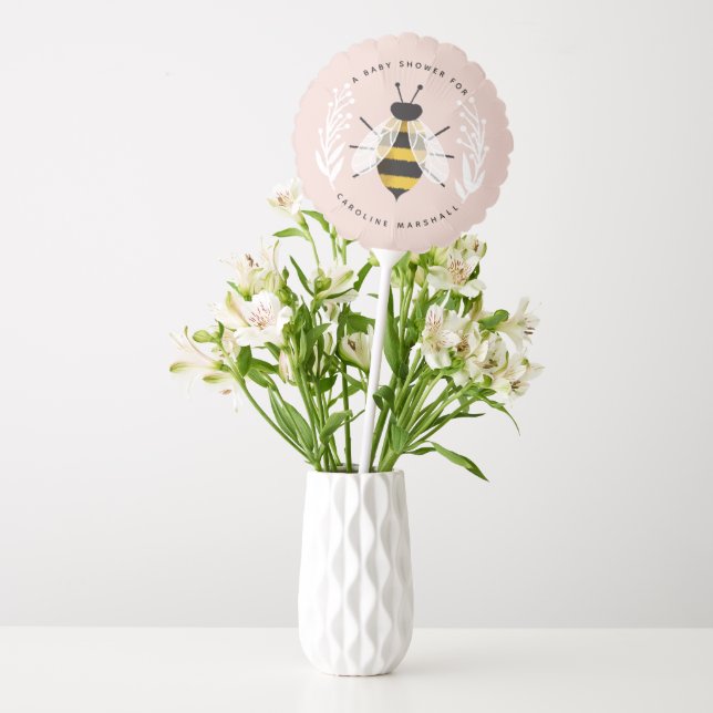 Rustic Mama to Bee Baby Girl Shower Custom Balloon (Vase)