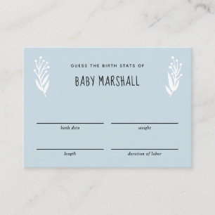 Rustic Mama to Bee Baby Shower Guessing Game Enclosure Card