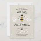 Rustic Mama to Bee Baby Shower Invitation