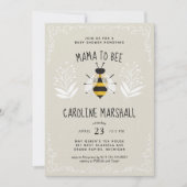 Rustic Mama to Bee Baby Shower Invitation (Front)