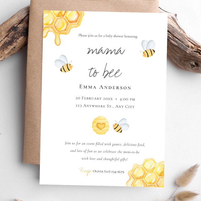 Rustic Mama to bee Baby Shower Invitation (Creator Uploaded)
